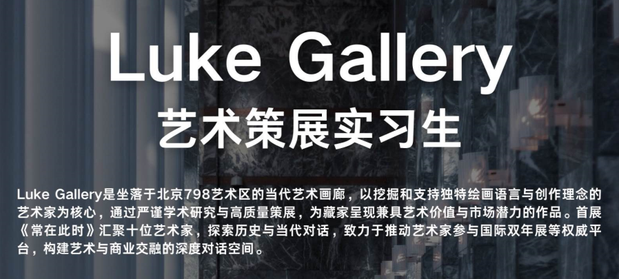 Luke Gallery艺术画廊实习项目