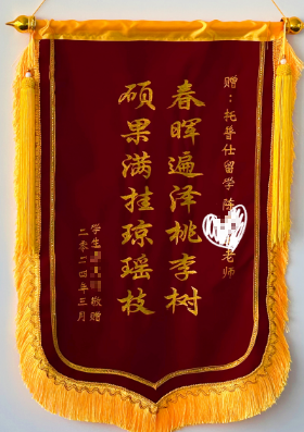 感谢锦旗
