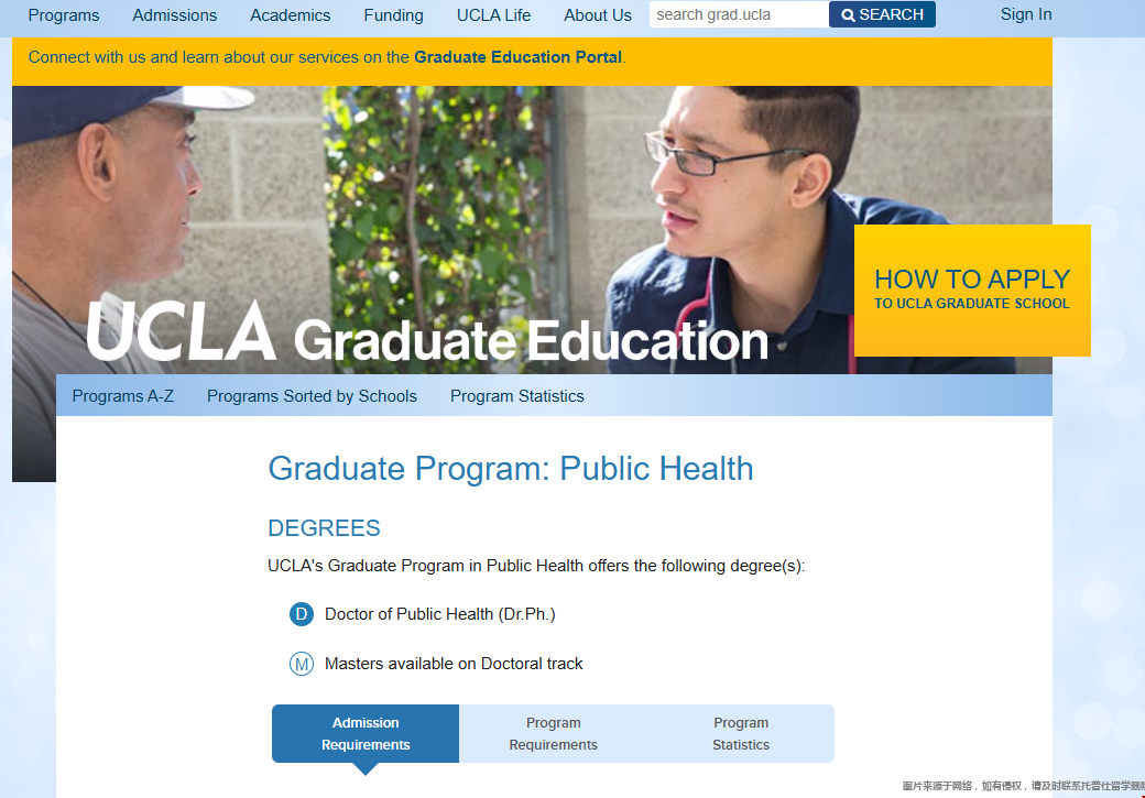 UCLA公共卫生专业官网