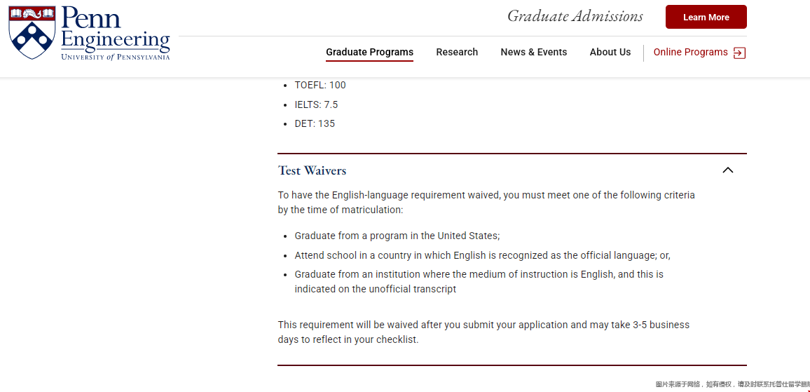 海本去美国读研要考托福吗.png 海本去宾大读研托福免考要求.png