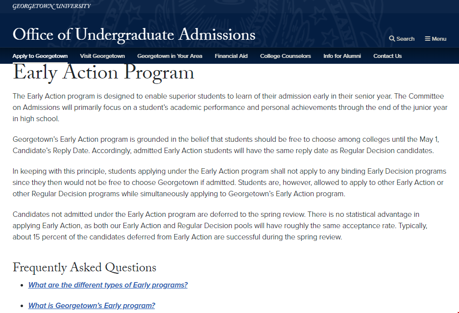 乔治城大学2026申请季注意事项.png 乔治城大学2026申请季早申政策.png