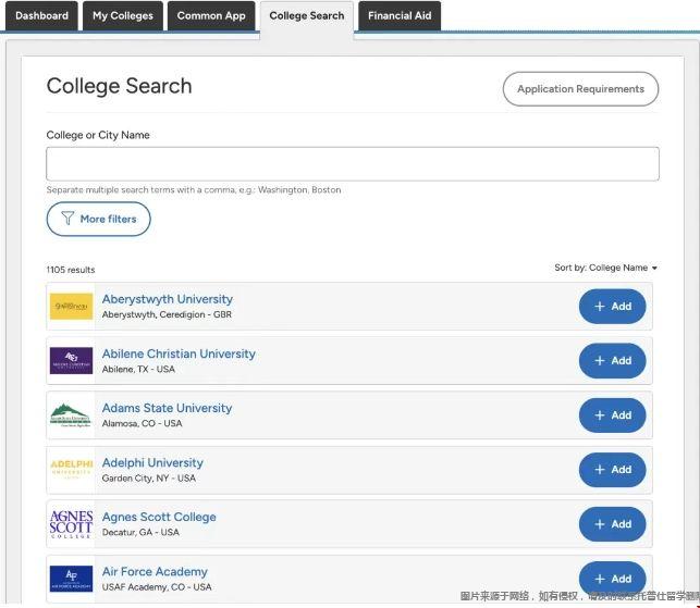COMMON APP探索旧界面.png
