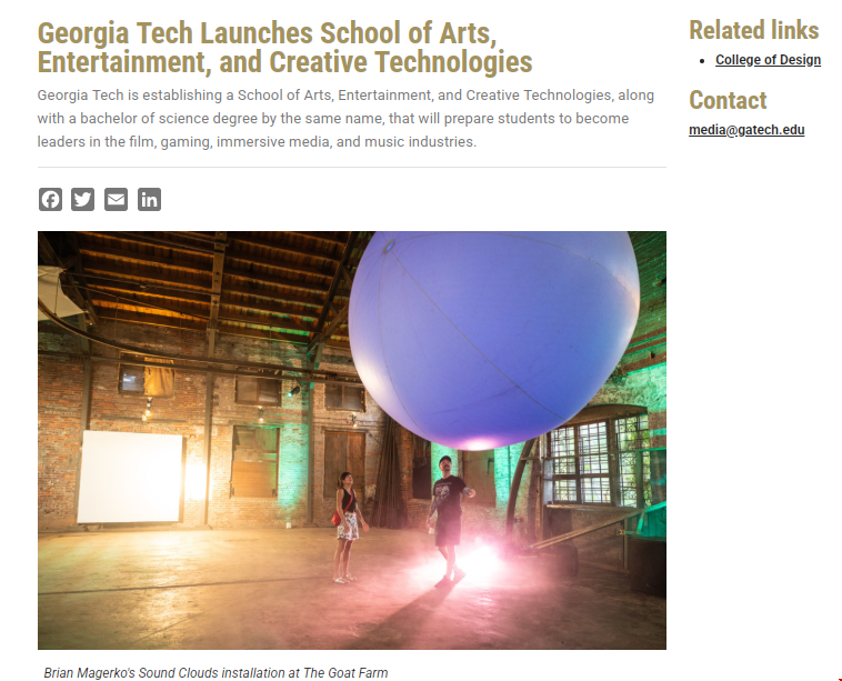 佐治亚理工学院成立艺术、娱乐和创意技术学院.png
